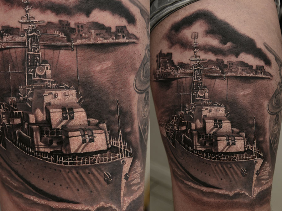 Sailing Warship | Phoenix tattoo design, Cool tattoos for guys, Tattoos